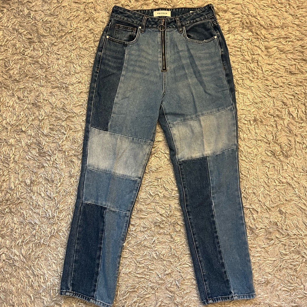 Pacsun Patchwork Mom Jeans